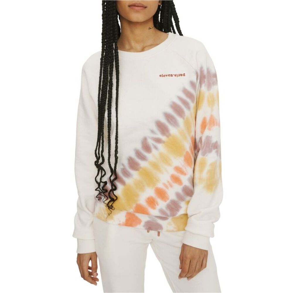 Elevenparis Womens Tie Dye Sweatshirt, Pink, L, DM